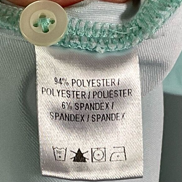 Fairway & Greene Men’s Golf Polo size XXL, mint green with seaplane print - Picture 10 of 12